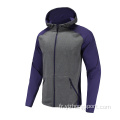 Hommes Soccer Wear Zip Up Hoodies Violet